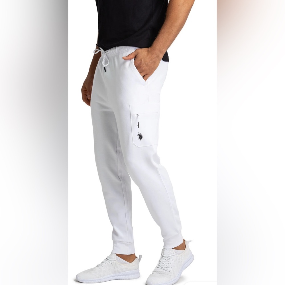 U S Polo Assn men’s active sport cargo  sweatpants; size: 2X - Picture 2 of 4